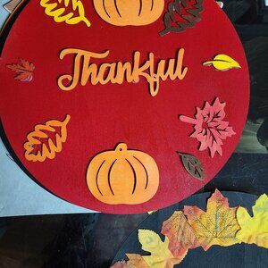 Fall Wood  Hanging Decoration